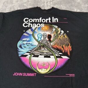 John Summit Comfort In Chaos T Shirt Mens 2XL Oversized Washed Black